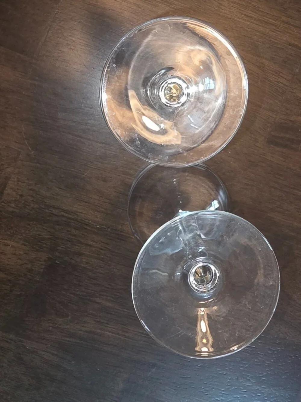 Etched Wine Sherry Glasses Flutes Set of 2 Cocktail Goblets Date Night Romantic